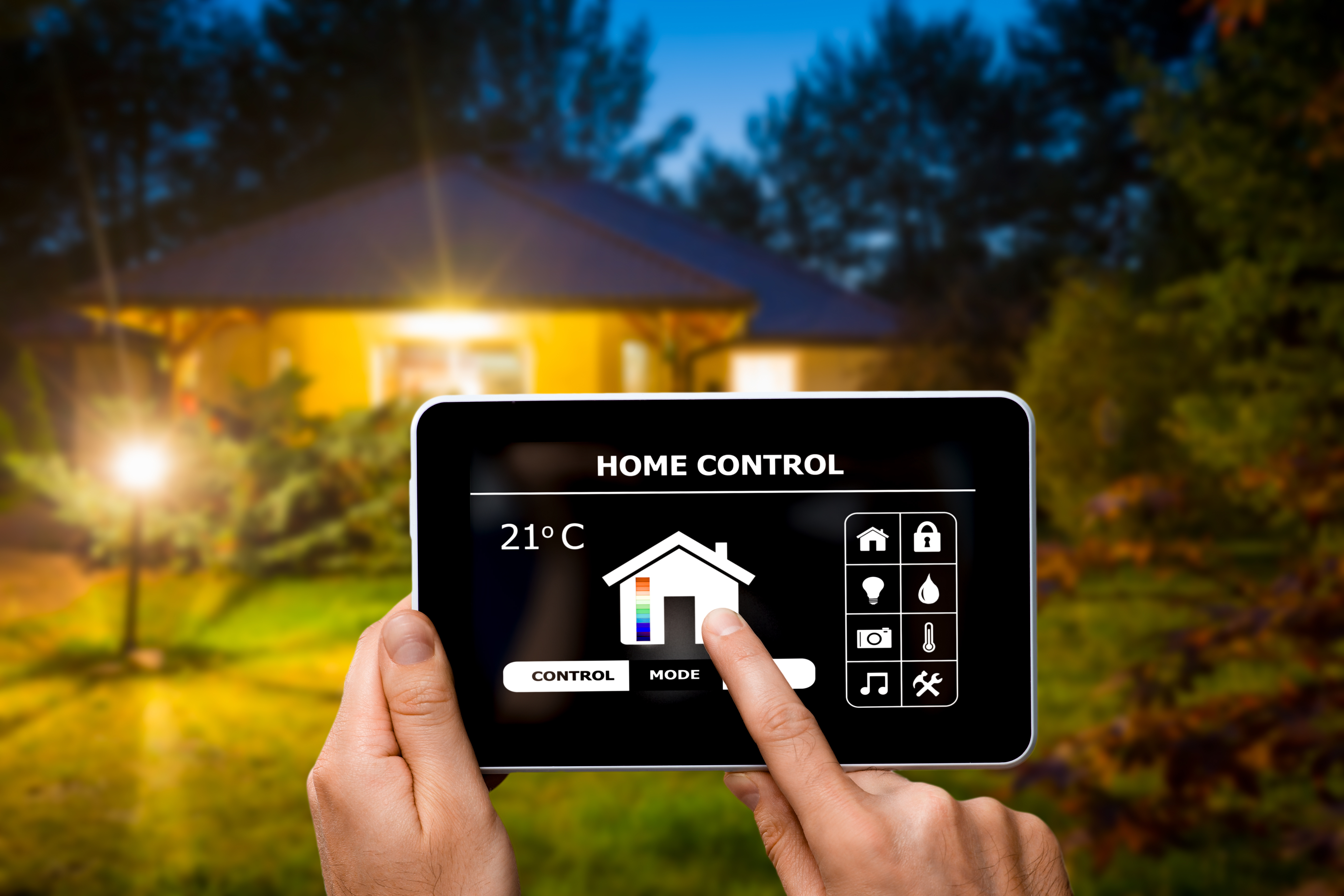 Tablettsteuerung eines Smart Homes